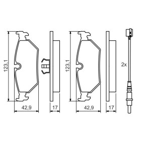 BOSCH Sada brzdových platničiek   0 986 424 027_thumb5