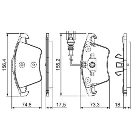 BOSCH Sada brzdových platničiek   0 986 494 203_thumb5