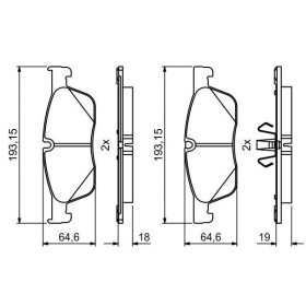 BOSCH Sada brzdových platničiek   0 986 494 831_thumb7