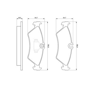 BOSCH Sada brzdových platničiek   0 986 424 219_thumb7