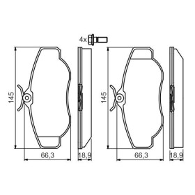 BOSCH Sada brzdových platničiek   0 986 424 565_thumb7