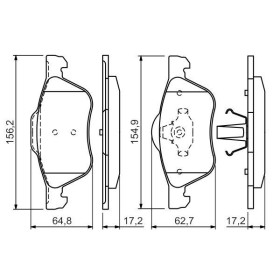 BOSCH Sada brzdových platničiek   0 986 494 396_thumb7