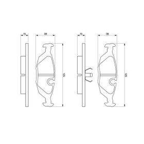 BOSCH Sada brzdových platničiek   0 986 460 996_thumb5