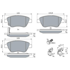 BOSCH Sada brzdových platničiek   0 986 494 092_thumb5