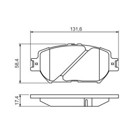 BOSCH Sada brzdových platničiek   0 986 494 418_thumb5