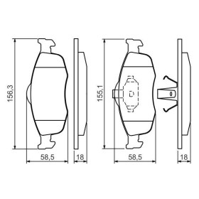 BOSCH Sada brzdových platničiek   0 986 460 969_thumb5