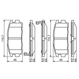 BOSCH Sada brzdových platničiek   0 986 494 251_thumb5