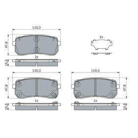 BOSCH Sada brzdových platničiek, kotúč. brzda   0 986 494 971_thumb7