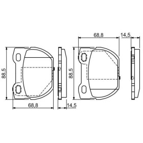 BOSCH Sada brzdových platničiek   0 986 424 827_thumb5