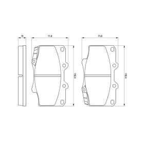 BOSCH Sada brzdových platničiek   0 986 424 134_thumb5