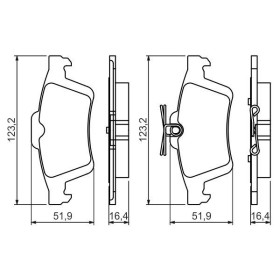 BOSCH Sada brzdových platničiek   0 986 494 528_thumb7