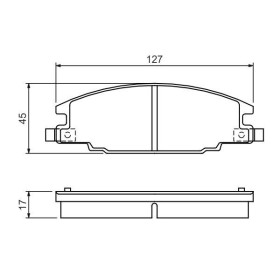 BOSCH Sada brzdových platničiek   0 986 460 960_thumb5