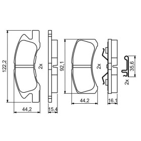 BOSCH Sada brzdových platničiek   0 986 494 878_thumb7