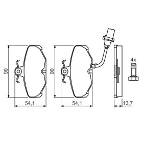 BOSCH Sada brzdových platničiek   0 986 469 820_thumb5