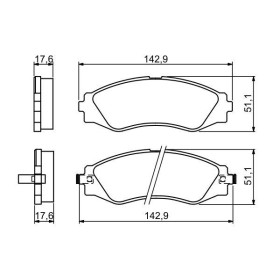 BOSCH Sada brzdových platničiek   0 986 494 173_thumb5