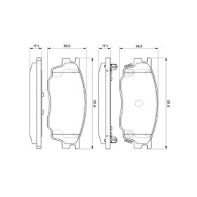 BOSCH Sada brzdových platničiek   0 986 494 078_thumb5