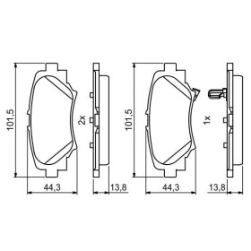 BOSCH Sada brzdových platničiek   0 986 494 803_thumb7