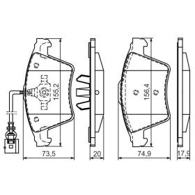 BOSCH Sada brzdových platničiek   0 986 494 164_thumb7