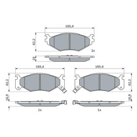 BOSCH Sada brzdových platničiek   0 986 424 892_thumb5