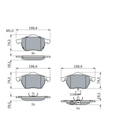 BOSCH Sada brzdových platničiek   0 986 494 018_thumb5