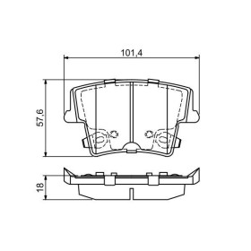 BOSCH Sada brzdových platničiek   0 986 494 678_thumb7