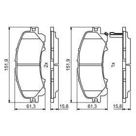 BOSCH Sada brzdových platničiek   0 986 494 821_thumb7