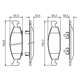 BOSCH Sada brzdových platničiek   0 986 424 666_thumb5