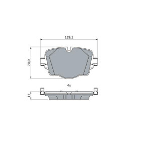 BOSCH Sada brzdových platničiek, kotúč. brzda   0 986 424 948_thumb5