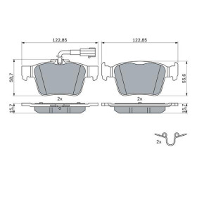 BOSCH Sada brzdových platničiek   0 986 424 848_thumb7