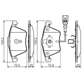 BOSCH Sada brzdových platničiek   0 986 494 550_thumb7