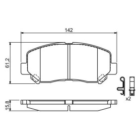 BOSCH Sada brzdových platničiek   0 986 494 675_thumb7