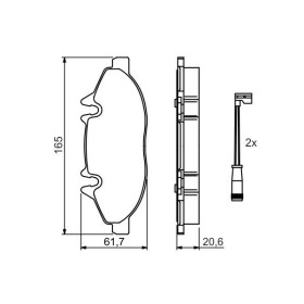 BOSCH Sada brzdových platničiek   0 986 494 081_thumb5