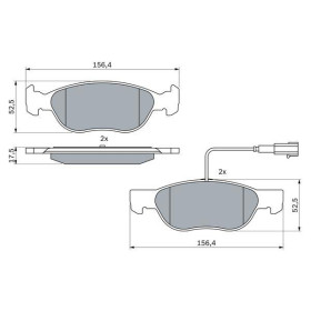 BOSCH Sada brzdových platničiek   0 986 424 362_thumb5