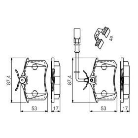 BOSCH Sada brzdových platničiek   0 986 494 599_thumb7