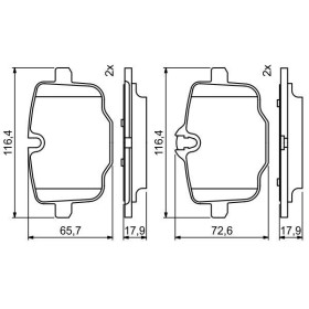 BOSCH Sada brzdových platničiek   0 986 494 759_thumb7