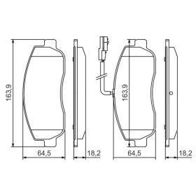 BOSCH Sada brzdových platničiek   0 986 494 498_thumb5