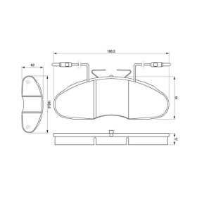 BOSCH Sada brzdových platničiek   0 986 424 080_thumb7