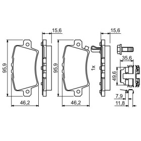 BOSCH Sada brzdových platničiek   0 986 494 642_thumb7