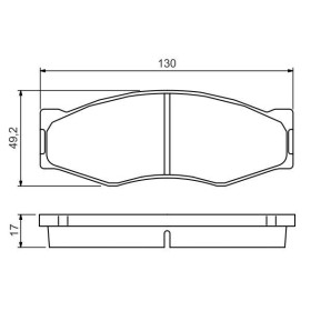 BOSCH Sada brzdových platničiek   0 986 494 565_thumb5