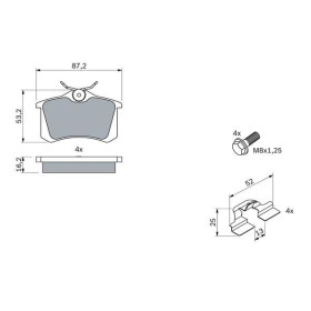 BOSCH Sada brzdových platničiek   0 986 494 600_thumb5