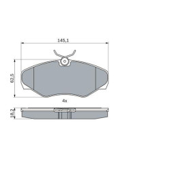 BOSCH Sada brzdových platničiek   0 986 424 636_thumb5