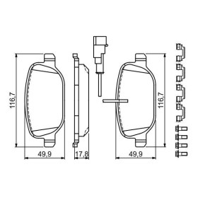 BOSCH Sada brzdových platničiek   0 986 494 717_thumb5