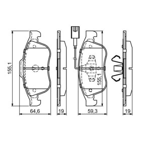 BOSCH Sada brzdových platničiek   0 986 494 680_thumb7