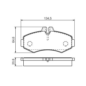 BOSCH Sada brzdových platničiek   0 986 494 451_thumb5