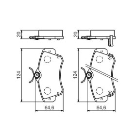 BOSCH Sada brzdových platničiek   0 986 494 029_thumb5