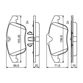 BOSCH Sada brzdových platničiek   0 986 494 830_thumb7