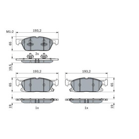 BOSCH Sada brzdových platničiek   0 986 424 326_thumb7