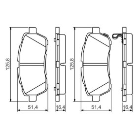 BOSCH Sada brzdových platničiek   0 986 494 574_thumb7