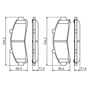 BOSCH Sada brzdových platničiek   0 986 424 656_thumb5