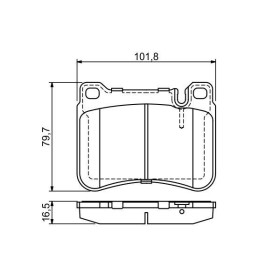 BOSCH Sada brzdových platničiek   0 986 494 166_thumb5